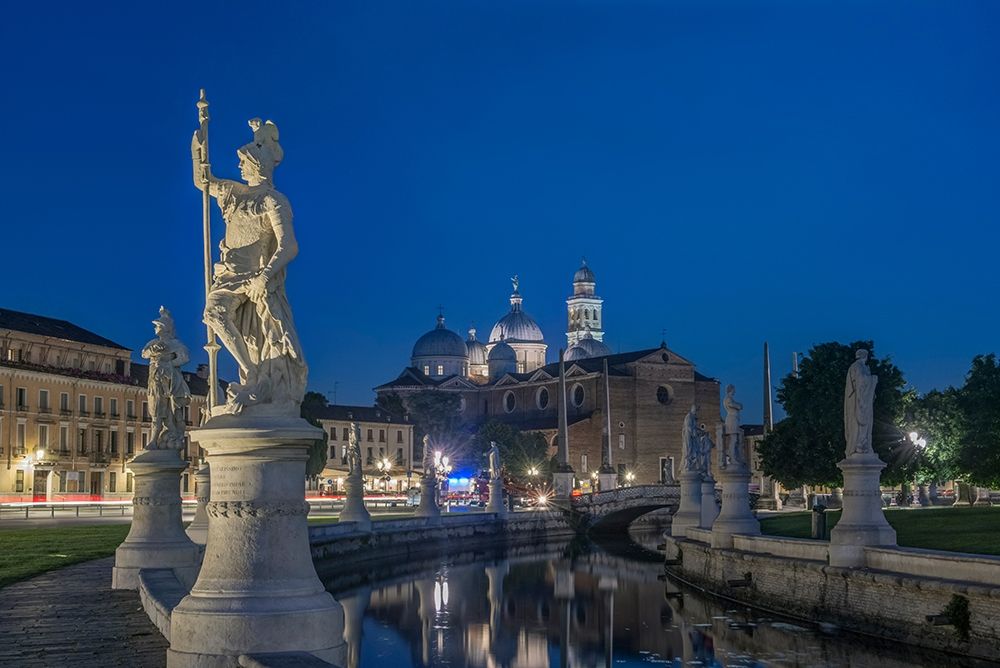 Italy-Padua-Prato della Valle-This square is the largest in Italy and features an elliptical canal art print by Rob Tilley for $57.95 CAD
